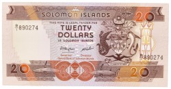 Solomon Islands. Lot (8) 2x10/3x20/3x50 Dollars. Banknote. Type 1986-2006. - UNC.