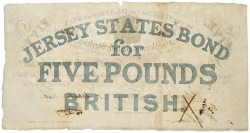 Jersey. Five Pounds. Type 1840. - Fine .