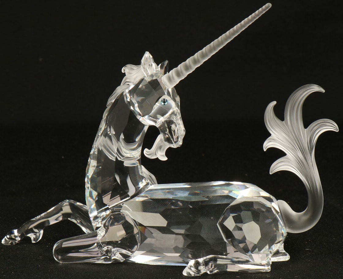 Swarovski jaarlijks item 1996 "Fabelachtig Dierenrijk" de Eenhoorn