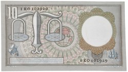 Nederland. 10 Gulden . Bankbiljet. Type 1953. Type Hugo de Groot. - Prachtig +.