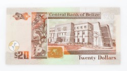 Belize. 20 Dollars. Banknote. Type 2012. - UNC.