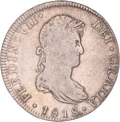 Mexico. Spanish colony. Ferdinand VII. 8 Reales. 1818 Mo JJ.
