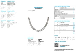 18 kt. Witgouden entourage collier bezet met ca. 30.05 ct. diamant.