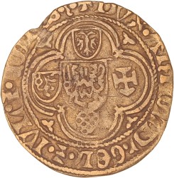 St. Jans goudgulden. Gelderland. Arnold van Egmond. Z.j. (1423 - 1427). Fraai / Zeer Fraai.