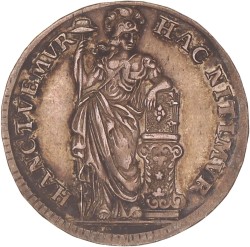 Halve Generaliteitsgulden van X stuiver. Holland. 1751. Zeer Fraai / Prachtig.