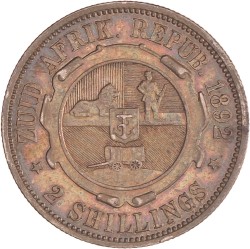 South Africa. Zuid-Afrikaanse Republiek. 2 Shillings. 1892.