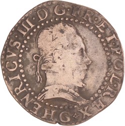 France. Kingdom. Henry III. ½ Franc. 1587.