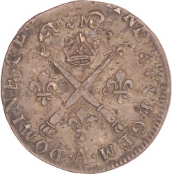 France. Louis XIV. 5 Sols aux insignes. 170(?) A.