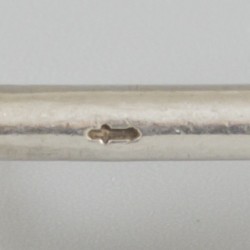 10-delige set messenleggers zilver.