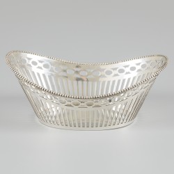 Bonbonmandje zilver.