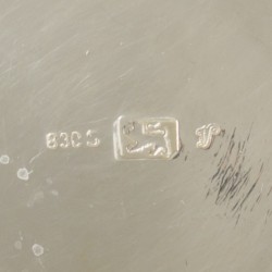 2-delig roomstel zilver.