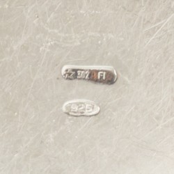 Tabaksdoos zilver.