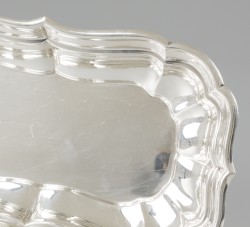 Serveerschaal zilver.