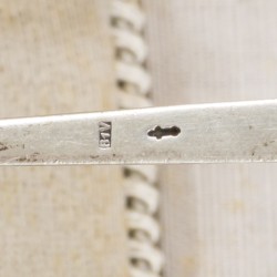 12-delige set taartvorkjes zilver.