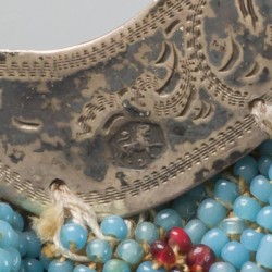 Beugelbeursje zilver.