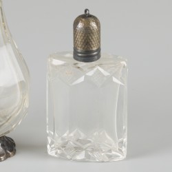 3-delig lot parfumflacons zilver.
