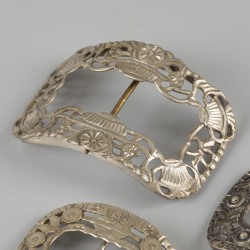 3-delig lot gespen zilver.
