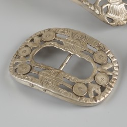 3-delig lot gespen zilver.
