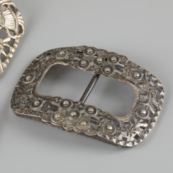 3-delig lot gespen zilver.