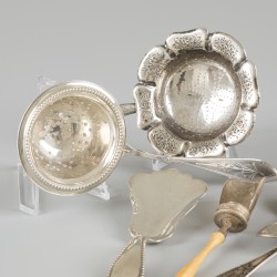 6-delig lot diversen zilver.