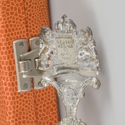 2-delige set Historielepels Juliana Regina (1948-1980) & Beatrix Regina (30-4-1980) zilver.