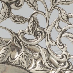 Bonbonmandje zilver.