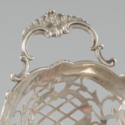 Bonbonmandje zilver.