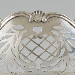 Bonbonmandje zilver.