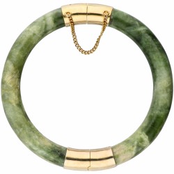Nefriet bangle armband met verguld zilveren sluiting en scharnier - BWG.