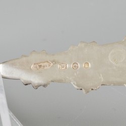 12-delige set koffie- / theelepels zilver.