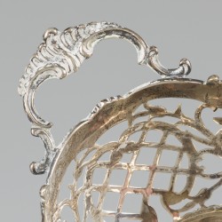 Bonbonmandje zilver.