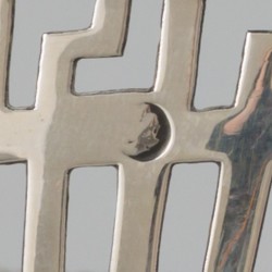Bonbonmandje zilver.