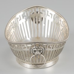 Bonbonmandje zilver.