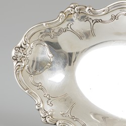 Presenteerschaal zilver.