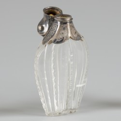 3-delig lot parfumflacons zilver.