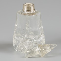 3-delig lot parfumflacons zilver.