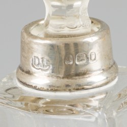 3-delig lot parfumflacons zilver.