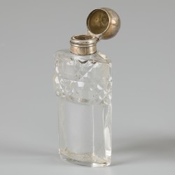3-delig lot parfumflacons zilver.