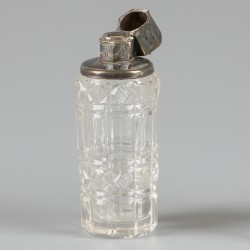 3-delig lot parfumflacons zilver.