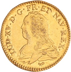 France. Louis XV. Louis d'or - aux lunettes. 1728 A.