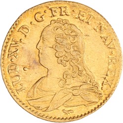 France. Louis XV. Louis d'or - aux lunettes. 1729 A.