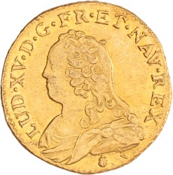 France. Louis XV. Louis d'or - aux lunettes. 1738 Q.