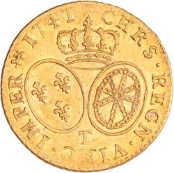 France. Louis XV. Louis d'or - au bandeau. 1741/0 T.