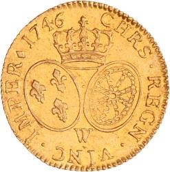France. Louis XV. Louis d'or - au bandeau. 1746/5 W.