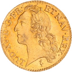 France. Louis XV. Louis d'or - aux bandeau. 1749 W.