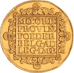 Dubbele dukaat. Holland. 1751. Prachtig.