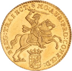 Gouden rijder van 14 gulden. Utrecht. 1761. MS 62