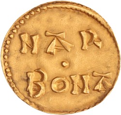 France - feudal. Narbonne. Louis 'the pious'. Denier - Golden RESTRIKE or REPLICA. N.D.