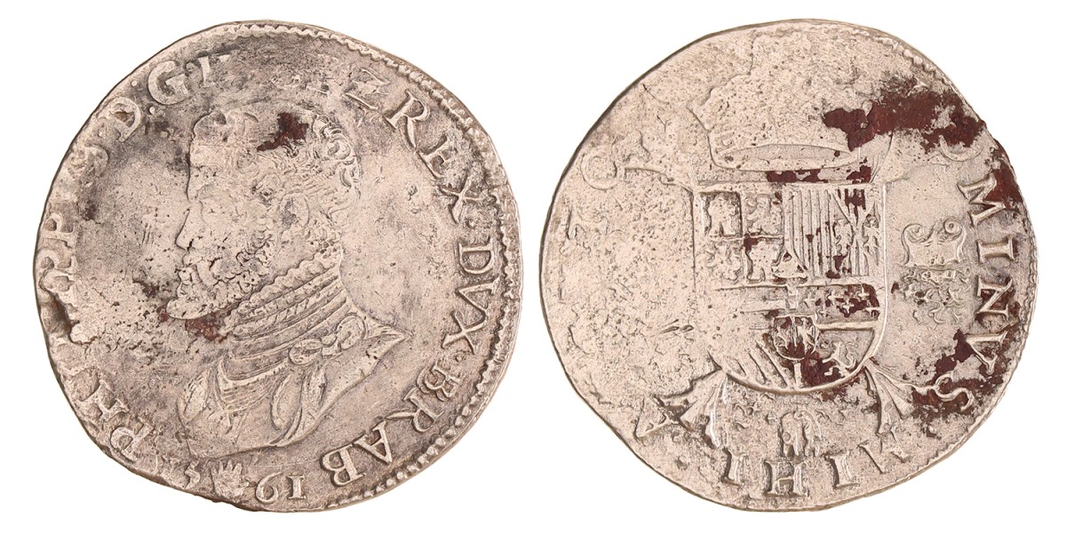 Filipsdaalder. Brabant. Antwerpen. Filips II. 1561. Fraai / Zeer Fraai.