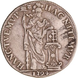3 Gulden - generaliteits -. Utrecht. 1794. Zeer Fraai.